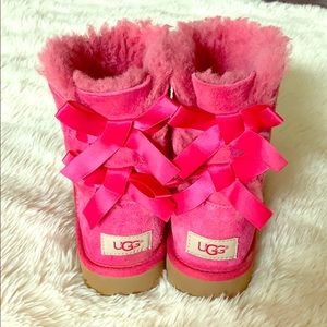 UGG Pink Bailey Boots Girls’ Size 1
